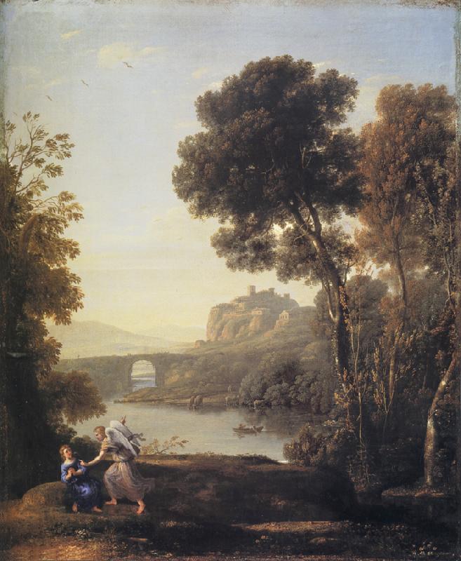 Claude Lorrain Landscape with Hagar and the Angel oil painting picture